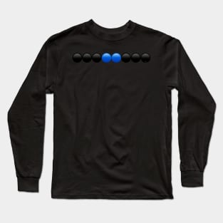 Thin Blue Line Emoji's Long Sleeve T-Shirt